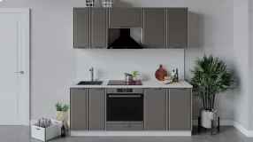 Кухонный гарнитур «Белладжио» длиной 200 см со шкафом НБ