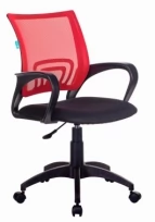 Кресло CH-695NLT Ткань/Сетка/Пластик/Металл, Красный TW-35N (сетка)/Черный TW-11 (ткань)